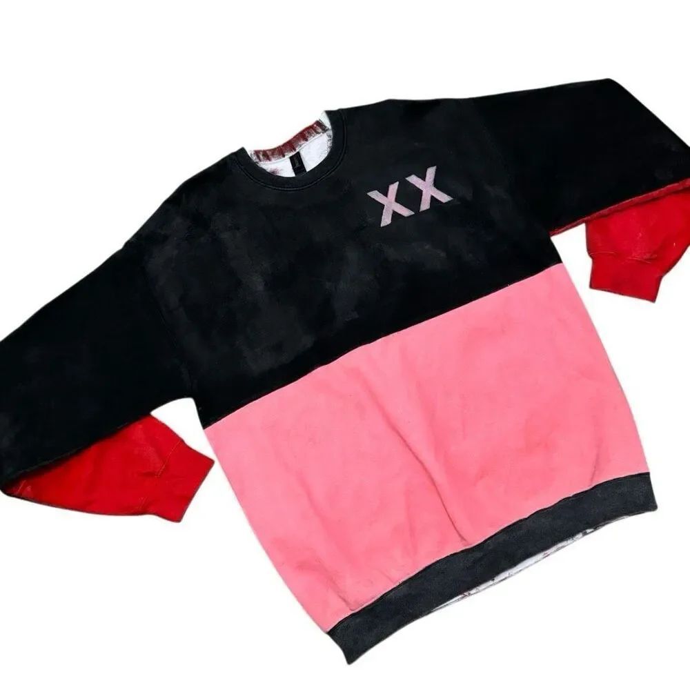 mgk Lost Americana Tickets to my Downfall Inspired Double Sided Crewneck Sweater